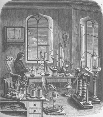 Physiklabor um 1850 